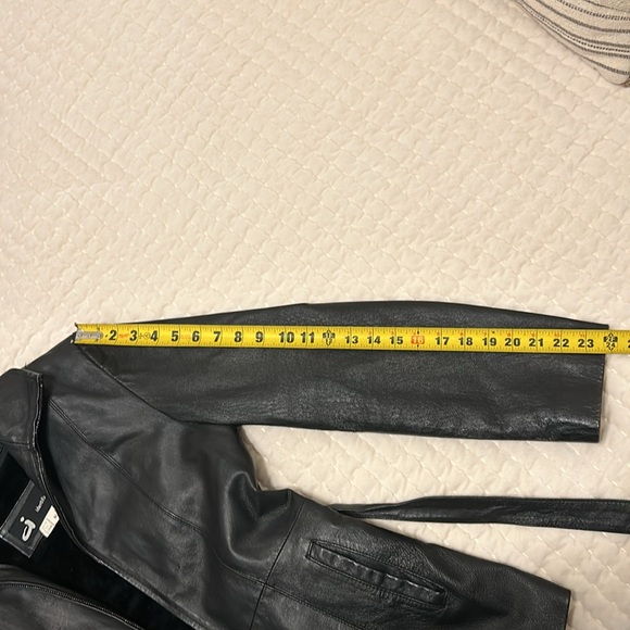 Identification Vintage Y2K Leather Jacket, Zip up, Black - Picture 11 of 12